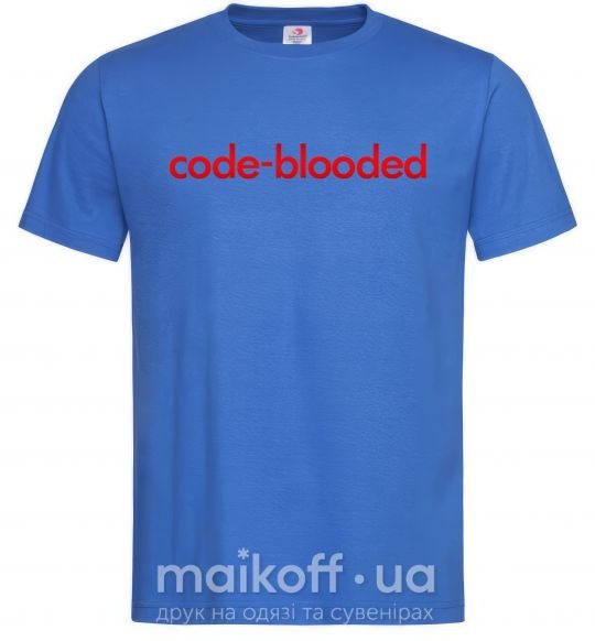 Мужская футболка Code blooded Ярко-синий фото