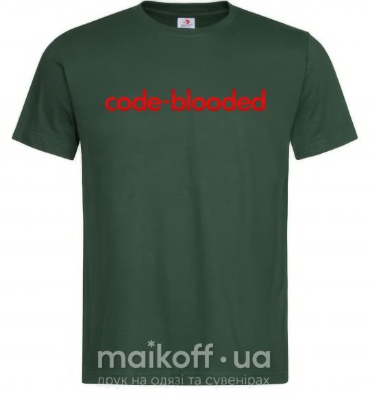 Мужская футболка Code blooded Темно-зеленый фото