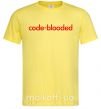 Мужская футболка Code blooded Лимонный фото