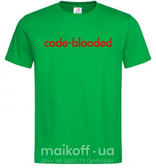 Мужская футболка Code blooded Зеленый фото