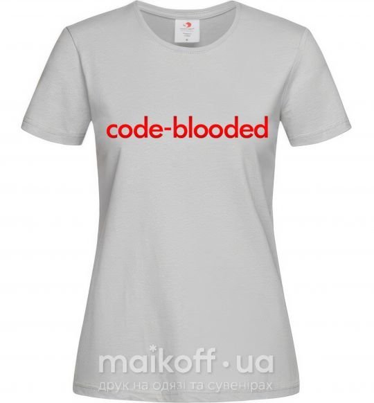 Женская футболка Code blooded Серый фото