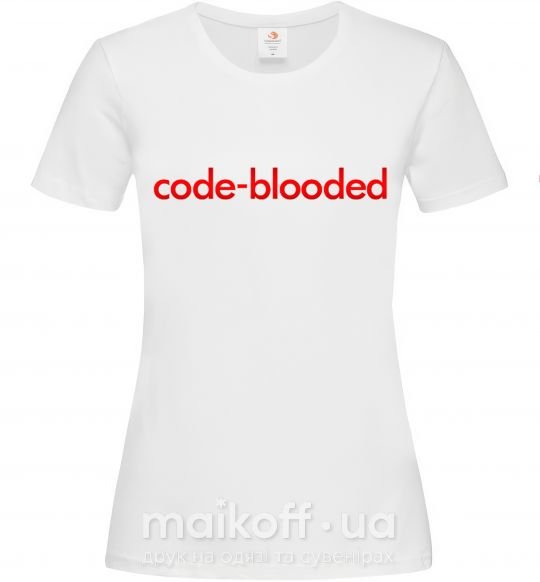 Женская футболка Code blooded Белый фото