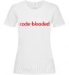 Жіноча футболка Code blooded Білий фото