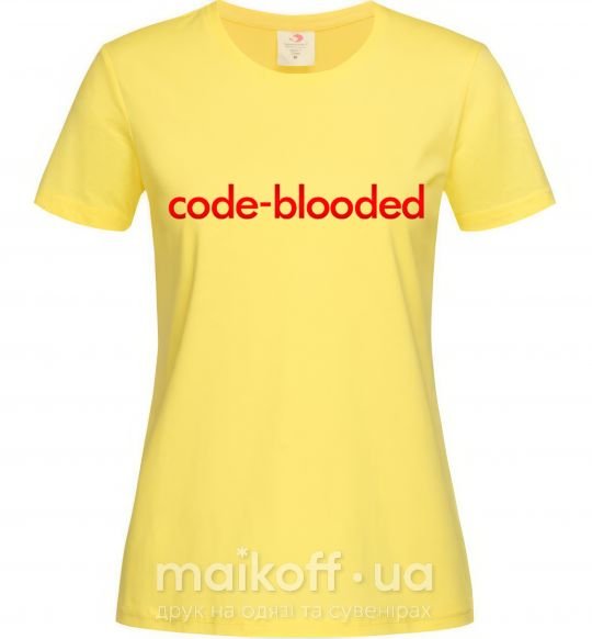 Жіноча футболка Code blooded Лимонний фото