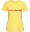 Женская футболка Code blooded Лимонный фото