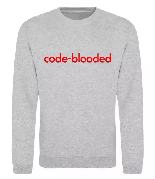 Свитшот Code blooded Серый меланж фото