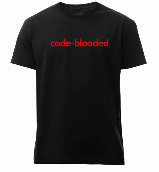 Чоловіча преміум футболка Code blooded Чорний фото