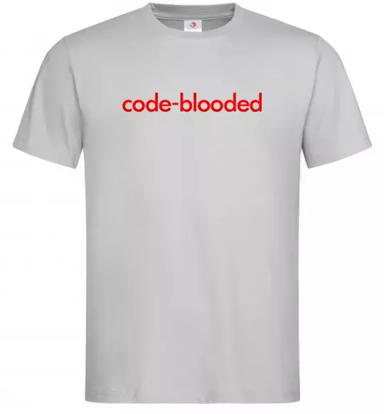 Мужская футболка Code blooded Серый фото