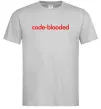 Мужская футболка Code blooded Серый фото