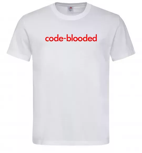 Мужская футболка Code blooded Белый фото