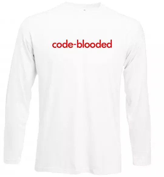 Лонгслів Code blooded Білий фото