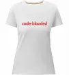 Женская премиум футболка Code blooded Белый фото
