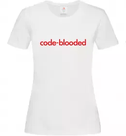 Женская футболка Code blooded Белый фото