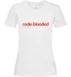 Женская футболка Code blooded Белый Женская футболка Code blooded Белый фото