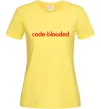Женская футболка Code blooded Лимонный Женская футболка Code blooded Лимонный фото