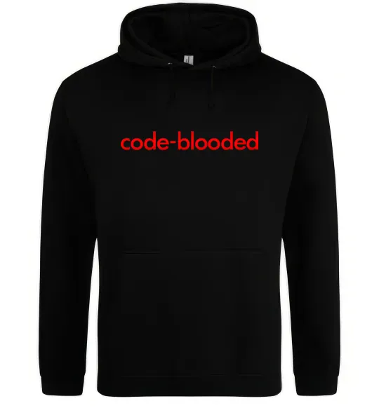 Мужская толстовка (худи) Code blooded Черный фото