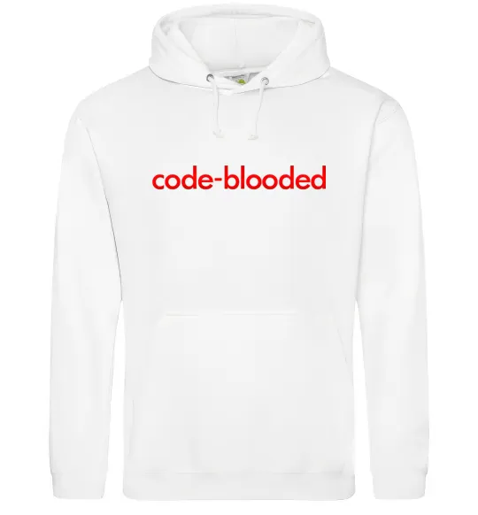 Мужская толстовка (худи) Code blooded Белый фото