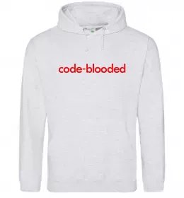 Мужская толстовка (худи) Code blooded Серый меланж фото