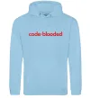 Мужская толстовка (худи) Code blooded Голубой фото