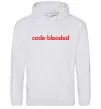 Женская толстовка (худи) Code blooded Серый меланж Женская толстовка (худи) Code blooded Серый меланж фото