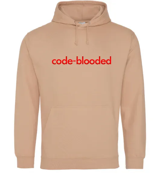 Женская толстовка (худи) Code blooded Песочный фото