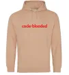 Женская толстовка (худи) Code blooded Песочный Женская толстовка (худи) Code blooded Песочный фото