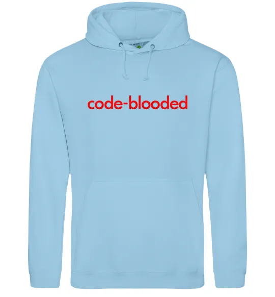 Жіноча толстовка (худі) Code blooded Блакитний фото