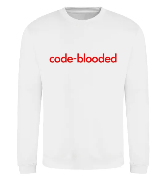 Світшот Code blooded Білий фото
