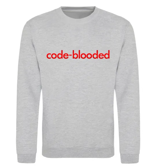 Світшот Code blooded Сірий меланж фото