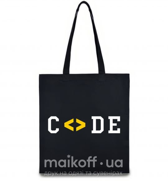 Эко-сумка Code word Черный фото