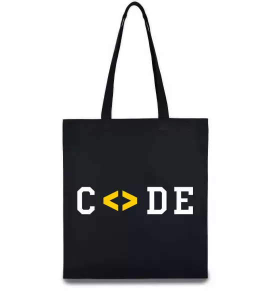 Еко-сумка Code word Чорний фото