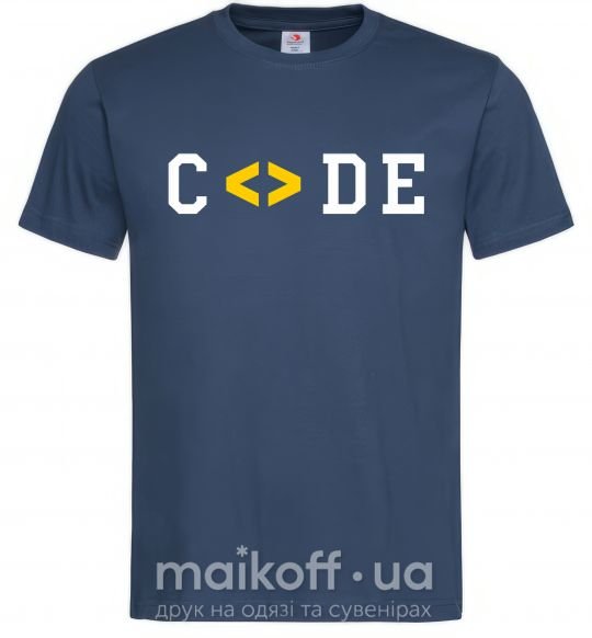 Чоловіча футболка Code word Темно-синій фото