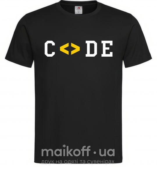 Чоловіча футболка Code word Чорний фото