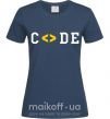 Жіноча футболка Code word Темно-синій фото