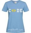 Жіноча футболка Code word Блакитний фото