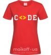 Женская футболка Code word Красный фото