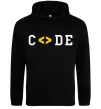 Мужская толстовка (худи) Code word Черный фото