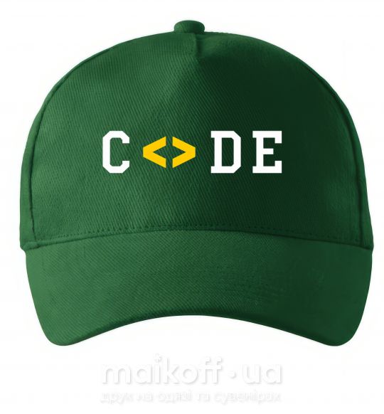 Кепка Code word Темно-зелений фото