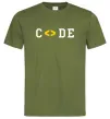 Мужская футболка Code word Оливковый фото