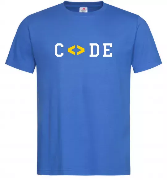 Мужская футболка Code word Ярко-синий фото