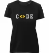 Женская премиум футболка Code word Черный фото