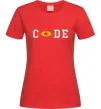 Женская футболка Code word Красный Женская футболка Code word Красный фото