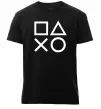 Чоловіча преміум футболка Play station Чорний фото