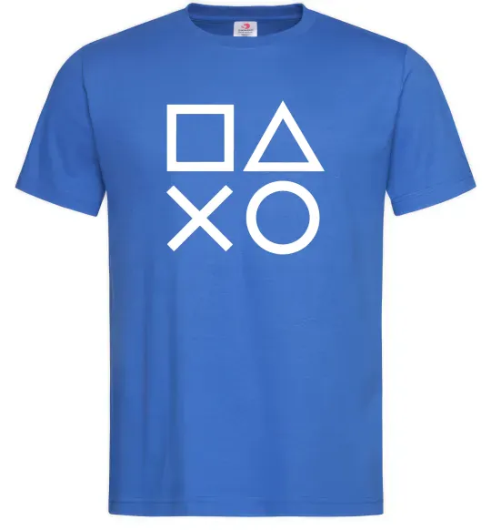 Мужская футболка Play station Ярко-синий фото