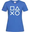 Жіноча футболка Play station Яскраво-синій Жіноча футболка Play station Яскраво-синій фото