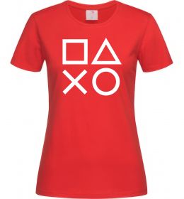 Женская футболка Play station Женская футболка Play station