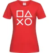 Жіноча футболка Play station Червоний Жіноча футболка Play station Червоний фото