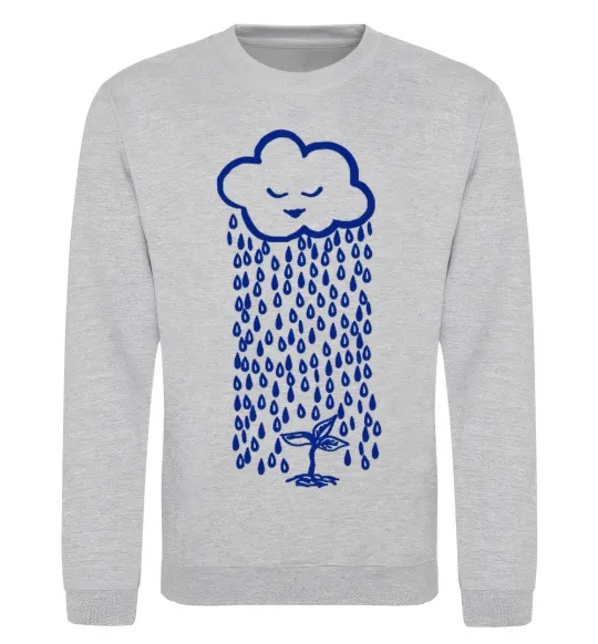 Світшот Rain Сірий меланж фото