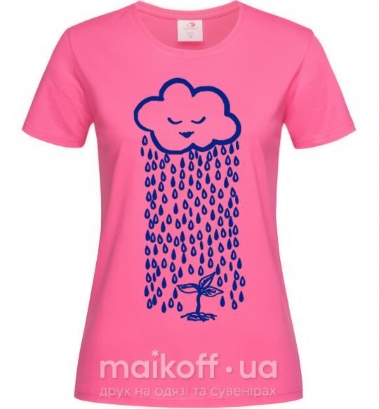 Жіноча футболка Rain Яскраво-рожевий фото