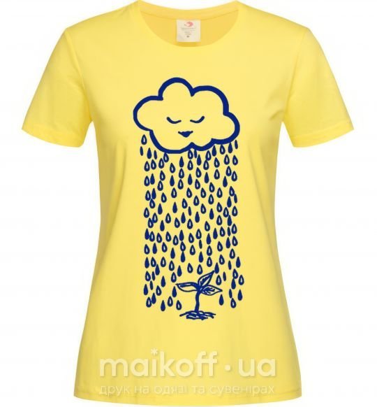 Жіноча футболка Rain Лимонний фото